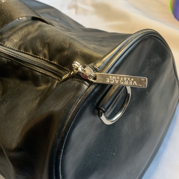 Versace Perfums Faux Leather Duffle Bag Gym Bag - Picture 3 of 8